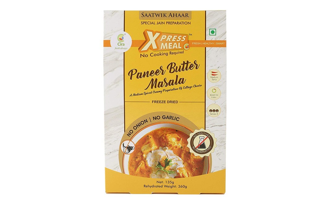 Cira Xpress Meal Paneer Butter Masala Saatwik Ahaar   Box  135 grams